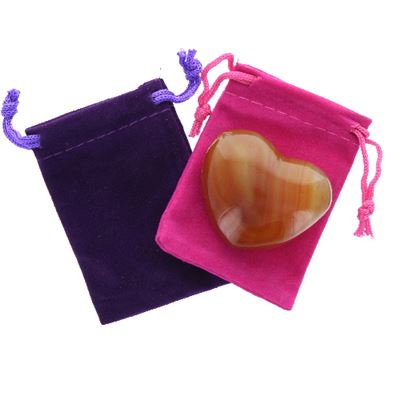 Carnelian Heart Large in Pouch